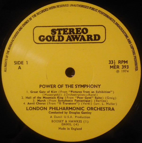 The London Philharmonic Orchestra* : Power Of The Symphony (LP)