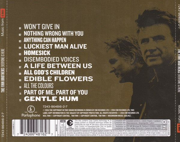 The Finn Brothers : Everyone Is Here (CD, Album, Copy Prot., Enh)