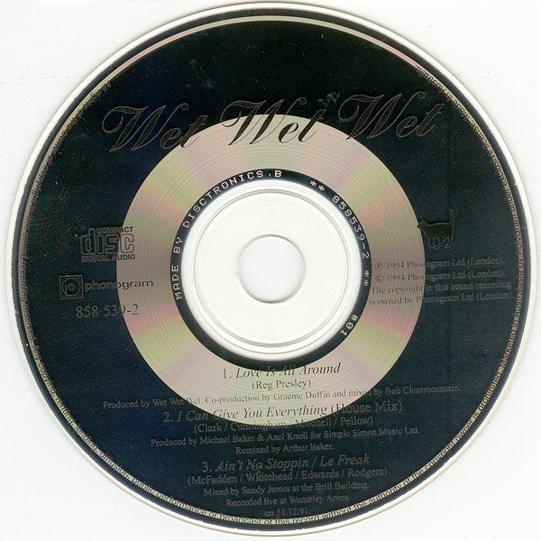 Wet Wet Wet : Love Is All Around (CD, Single)