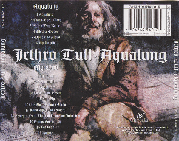 Jethro Tull : Aqualung (CD, Album, RE, RM)
