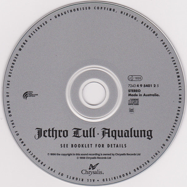 Jethro Tull : Aqualung (CD, Album, RE, RM)