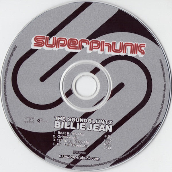 The Sound Bluntz : Billie Jean (CD, Single)