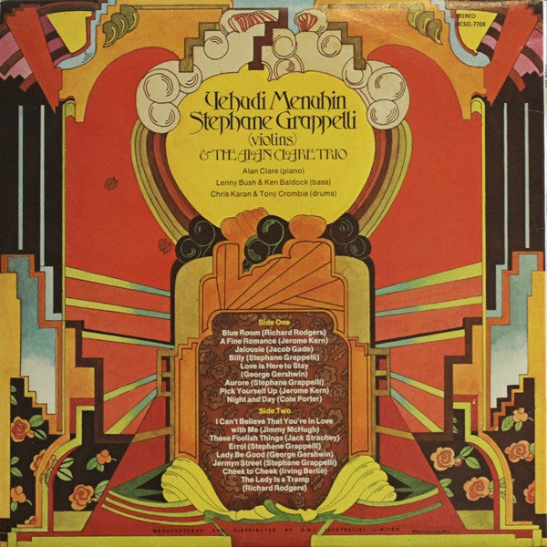 Yehudi Menuhin, Stéphane Grappelli & Alan Clare Trio : Jalousie (LP, Album, Gat)
