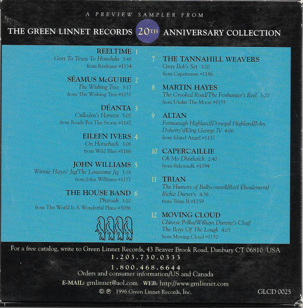 Various : Green Linnet Records: Celebrating 20 Years Of Celtic Music (CD, Comp, Promo, Smplr)