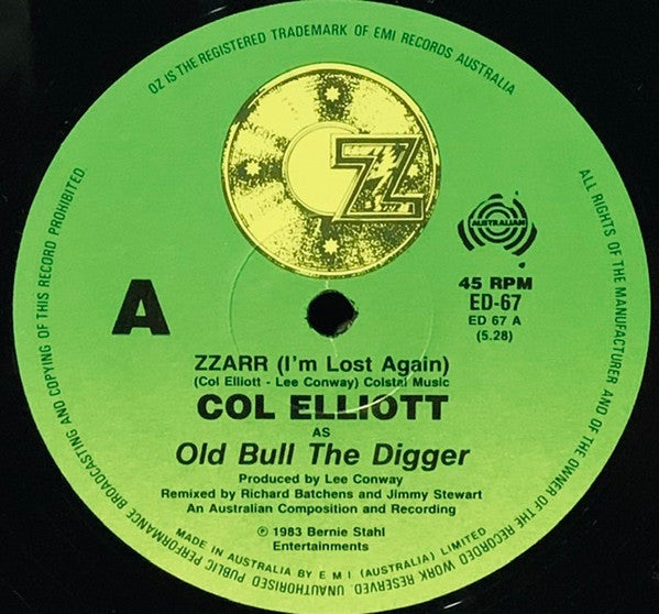 Col Elliot* : ZZAR I'm Lost Again (12", Single)