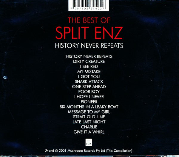 Split Enz : The Best Of Split Enz - History Never Repeats (CD, Comp)