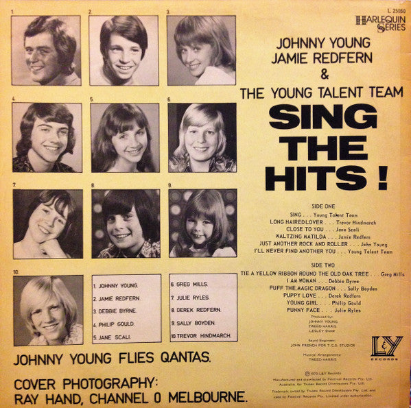 Johnny Young, Jamie Redfern And The The Young Talent Team : Sing The Hits (LP)