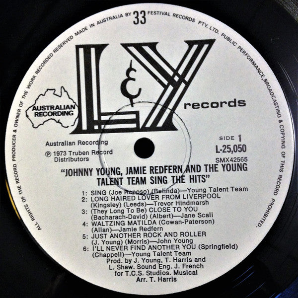Johnny Young, Jamie Redfern And The The Young Talent Team : Sing The Hits (LP)