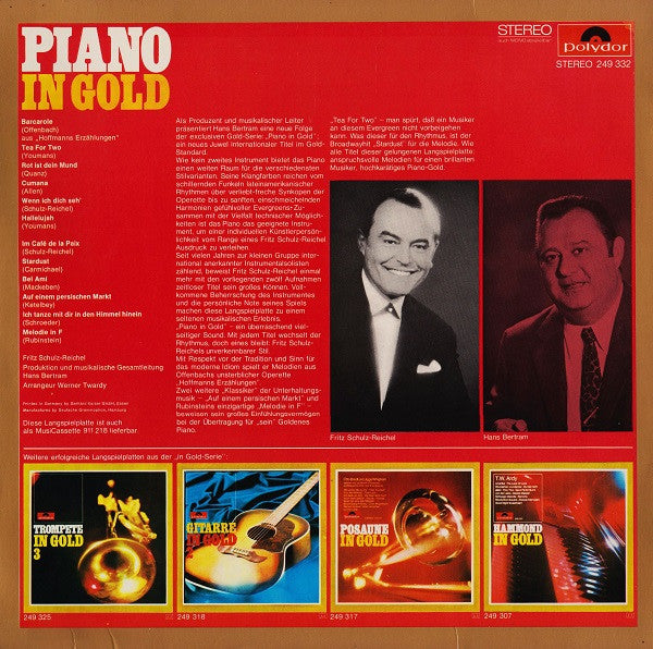 Fritz Schulz-Reichel : Piano In Gold (LP)