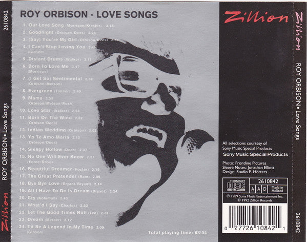 Roy Orbison : Love Songs (CD, Comp)