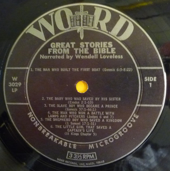 Wendell Loveless* : Great Stories From The Bible (LP)