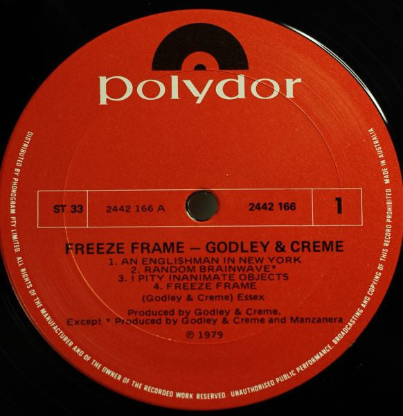 Godley & Creme : Freeze Frame (LP, Album)