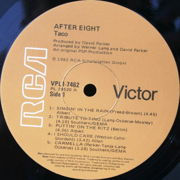 Taco : After Eight (LP, Album)