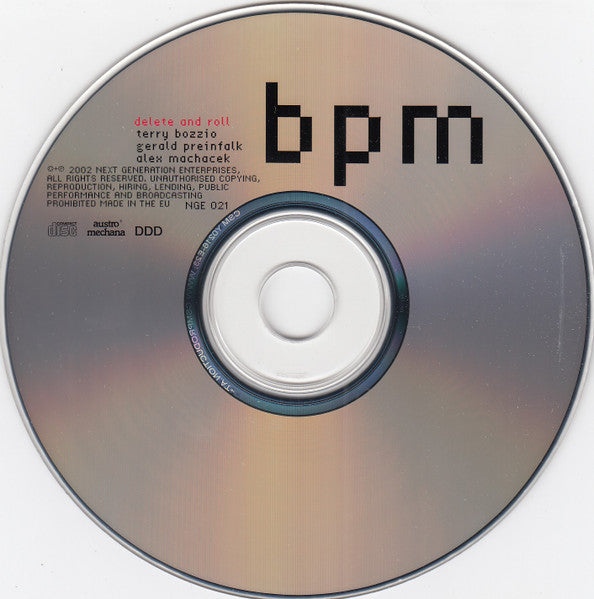 Terry Bozzio / Gerald Preinfalk / Alex Machacek : Delete And Roll (CD, Album)
