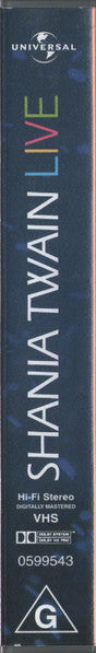 Shania Twain : Live (VHS)