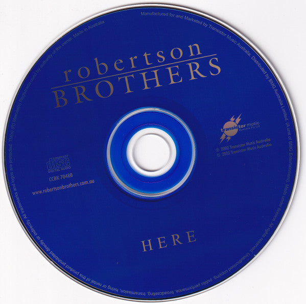 Robertson Brothers* : Here (CD, Album, RE)