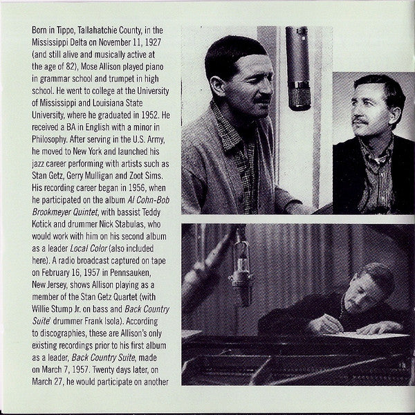 Mose Allison : Back Country Suite + Local Color (CD, Comp)