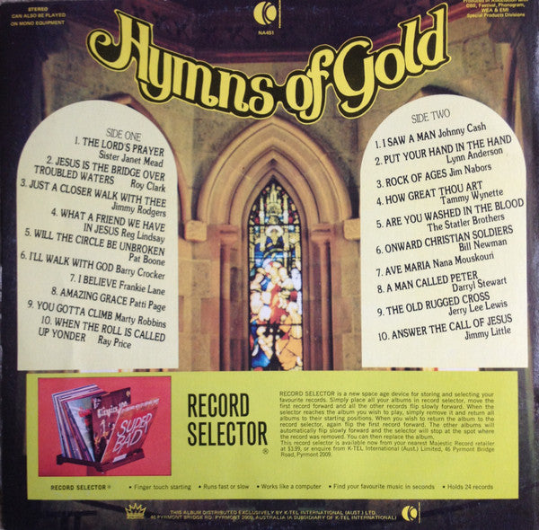 Various : Hymns Of Gold (LP, Comp)