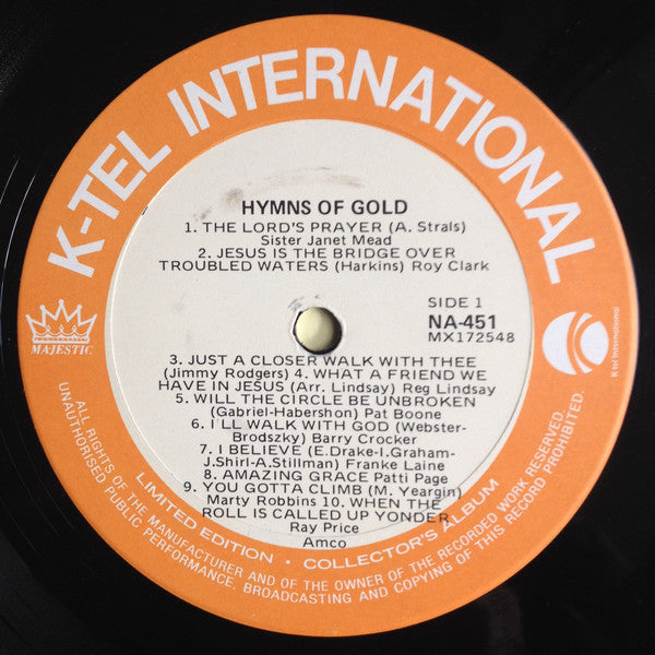 Various : Hymns Of Gold (LP, Comp)