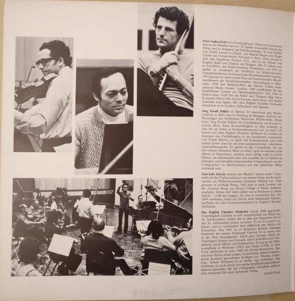 Johann Sebastian Bach - Peter-Lukas Graf, José-Luis Garcia, Jörg Ewald Dähler, English Chamber Orchestra : Suite H-moll / Tripelkonzert A-moll (LP)