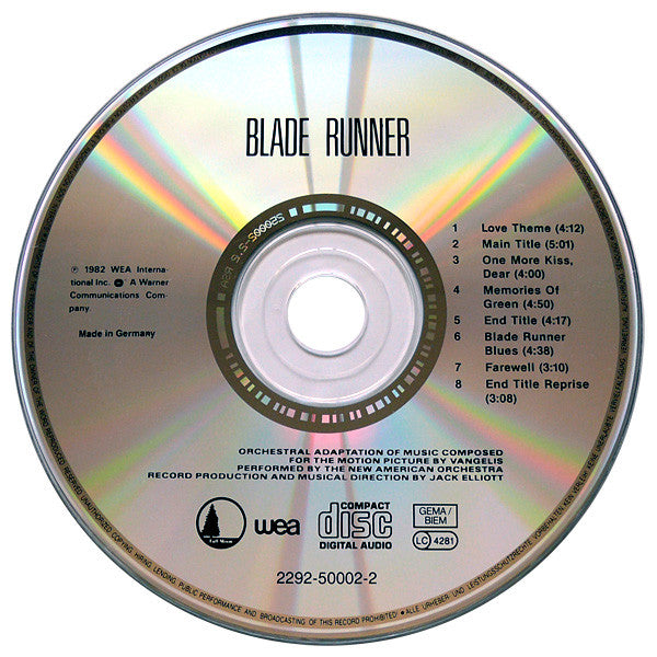The New American Orchestra : Blade Runner (Orchestral Adaptation Of Music Composed For The Motion Picture By Vangelis) (CD, Album)