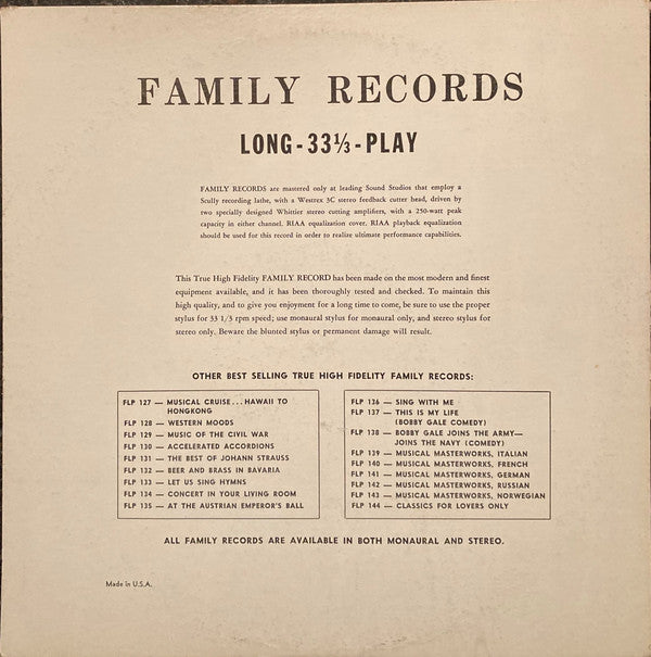 The Royal Polynesian Orchestra : Musical Cruise...Hawaii To Hongkong (LP)