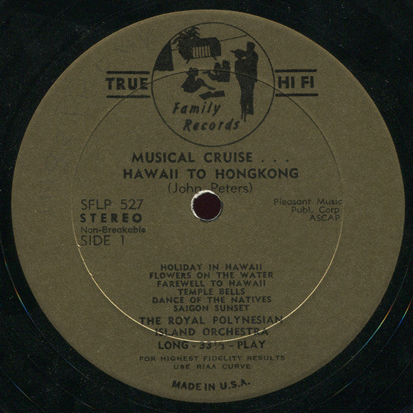 The Royal Polynesian Orchestra : Musical Cruise...Hawaii To Hongkong (LP)