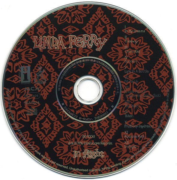 Linda Perry : In Flight (CD, Album)