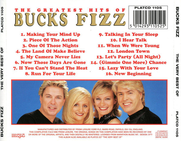 Bucks Fizz : The Greatest Hits Of Bucks Fizz (CD)