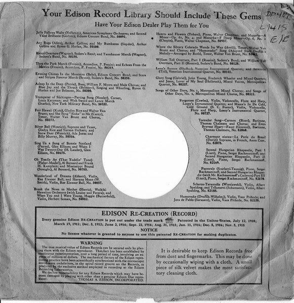 Walter Scanlan / Bailey And Bent : Marcheta (A Love Song Of Old Mexico) / Say It With A Ukulele (Edison Disc)