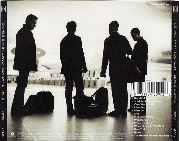 U2 : All That You Can't Leave Behind (CD, Album, Num)