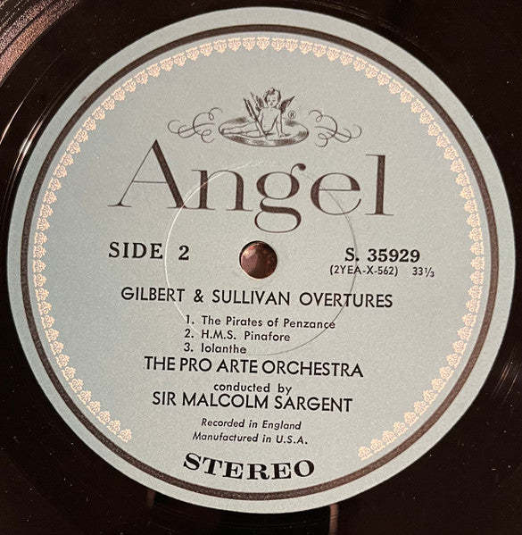 Sir Malcolm Sargent, Pro Arte Orchestra : Gilbert & Sullivan Overtures (LP, Album)