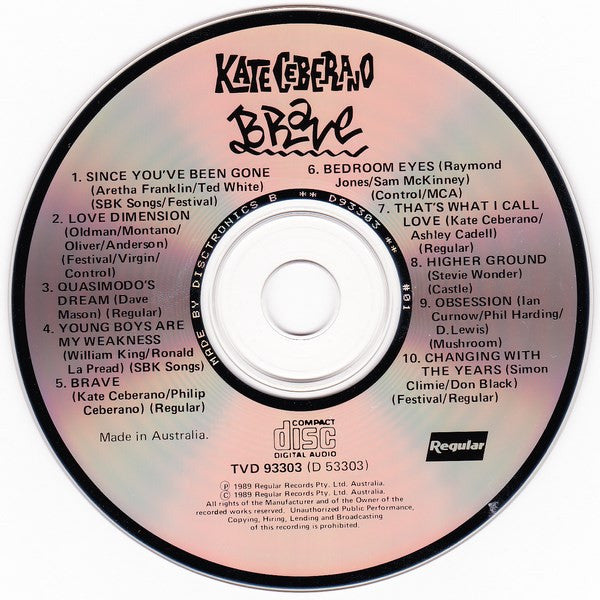 Kate Ceberano : Brave (CD, Album)