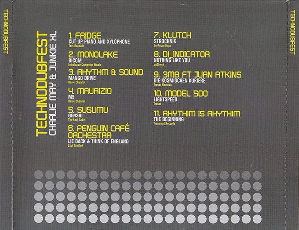Charlie May & Junkie XL : Technodubfest (CD, P/Mixed)