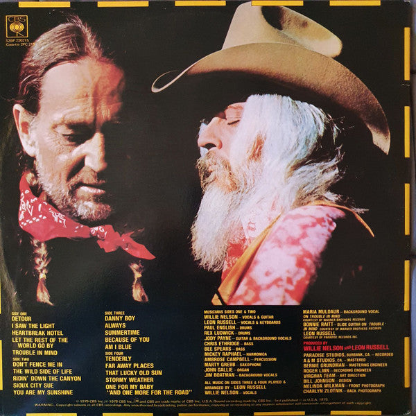 Willie* And Leon* : One For The Road (2xLP, Album, Gat)