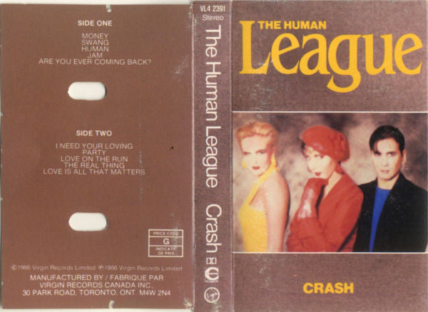 The Human League : Crash (Cass, Album, Chr)