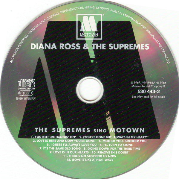 The Supremes : The Supremes Sing Motown (CD, Album, RE)
