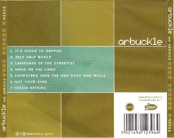 Arbuckle (2) : No Heroics (CD, Album)