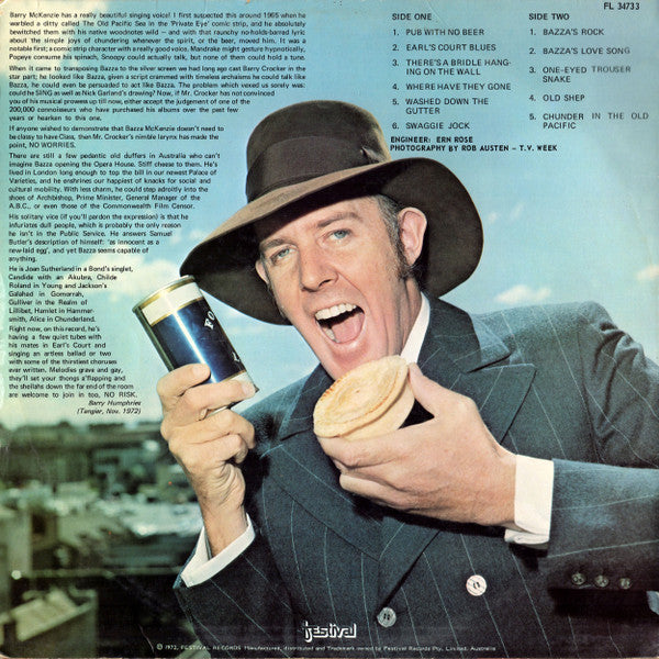 Barry (Bazza) Crocker* : Bazza McKenzie's Party Songs (LP, Album)