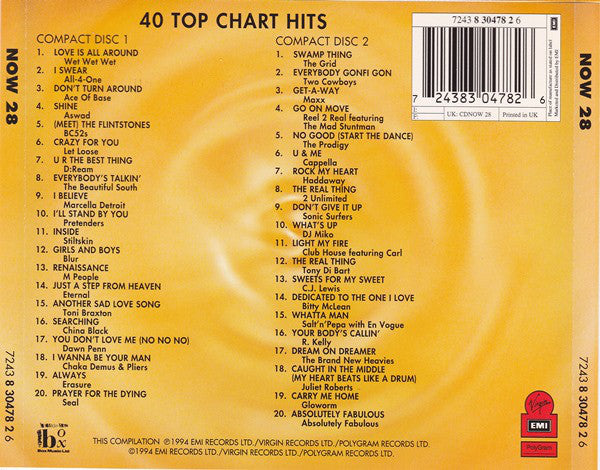 Various : Now That's What I Call Music! 28 (2xCD, Comp)