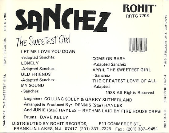 Sanchez : The Sweetest Girl (CD, Album)