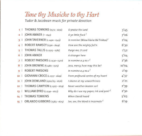 Stile Antico, Fretwork : Tune Thy Musicke To Thy Hart (SACD, Hybrid, Multichannel, Album)