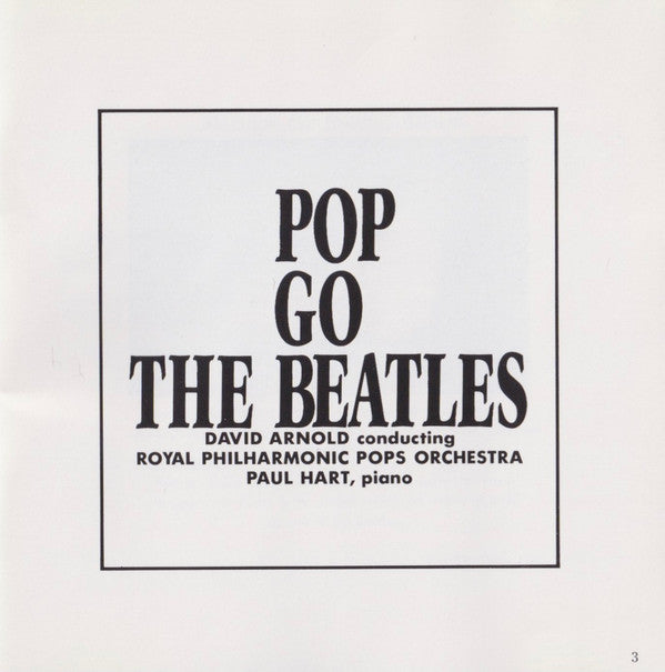 David Arnold, Royal Philharmonic Pops Orchestra : Pop Go The Beatles (CD, Album)