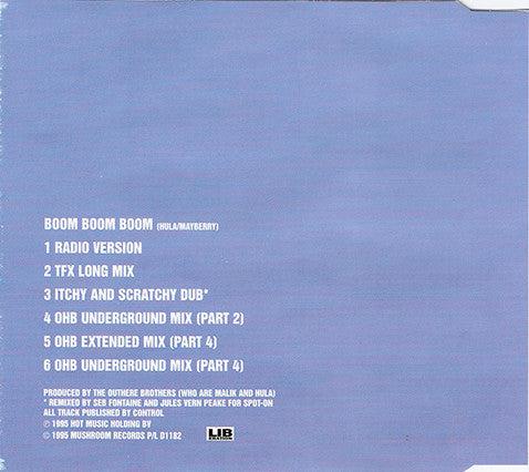 The Outhere Brothers : Boom Boom Boom (CD, Single)