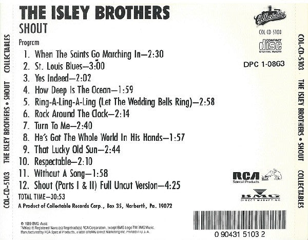 The Isley Brothers : Shout! (CD, Album, RE)