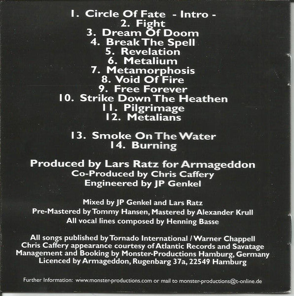 Metalium : Millennium Metal - Chapter One (CD, Album, Enh)