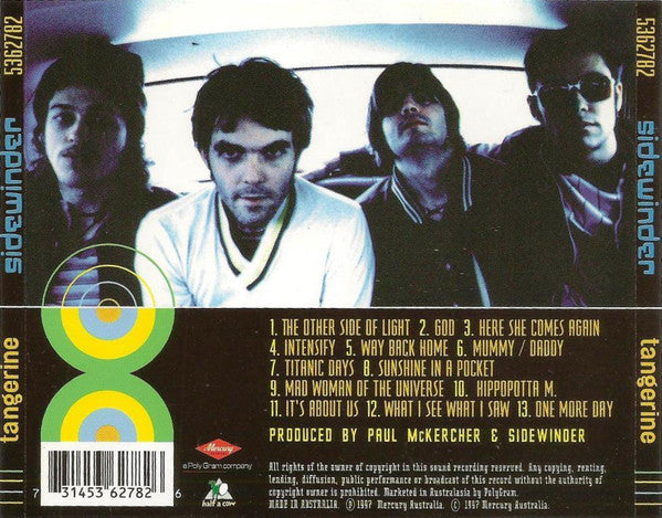 Sidewinder (5) : Tangerine (CD, Album)