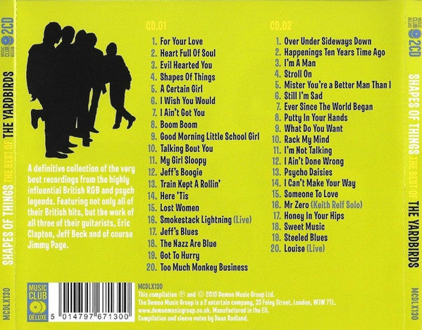 The Yardbirds : Shapes Of Things - The Best Of The Yardbirds (2xCD, Comp, VDC)