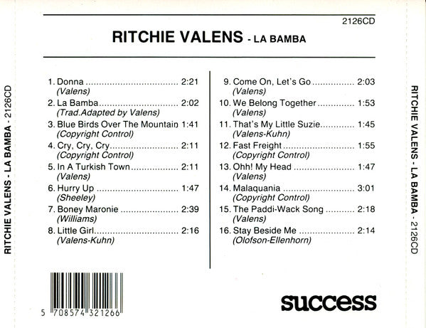 Ritchie Valens : La Bamba (CD, Comp)