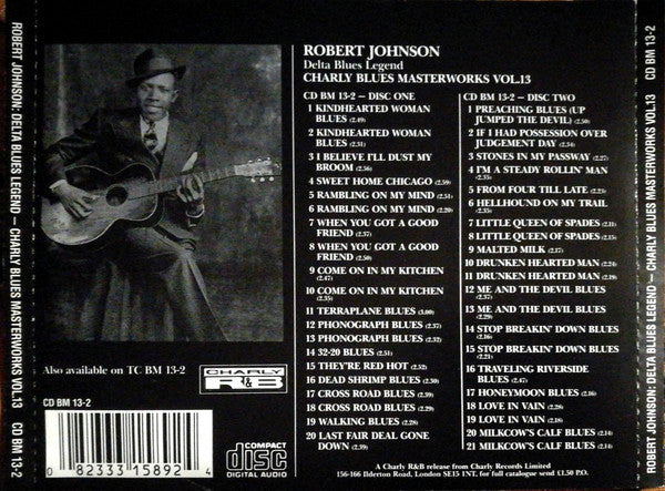 Robert Johnson : Delta Blues Legend (2xCD, Comp, RE)